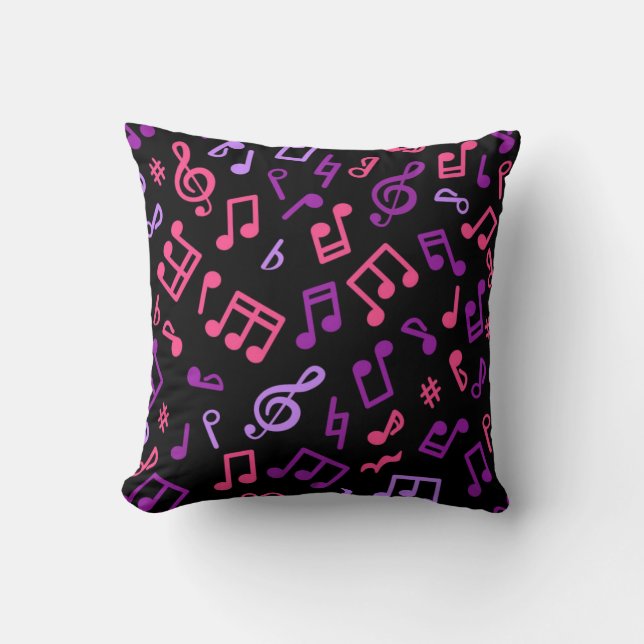 Music notes pattern cushion (Front)