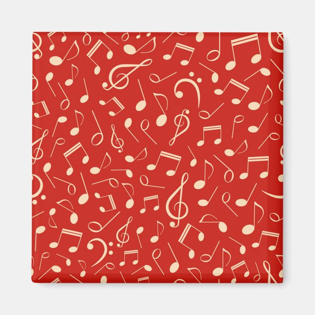 Music notes pattern magnet (Front)