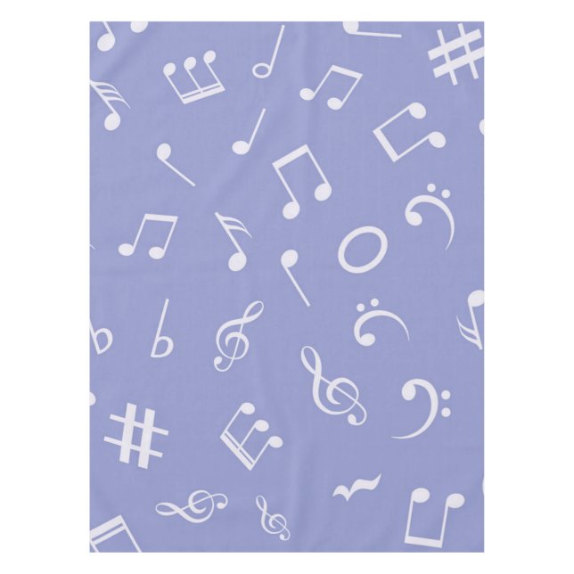 Music notes pattern tablecloth (Front)