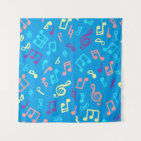 Music notes pattern