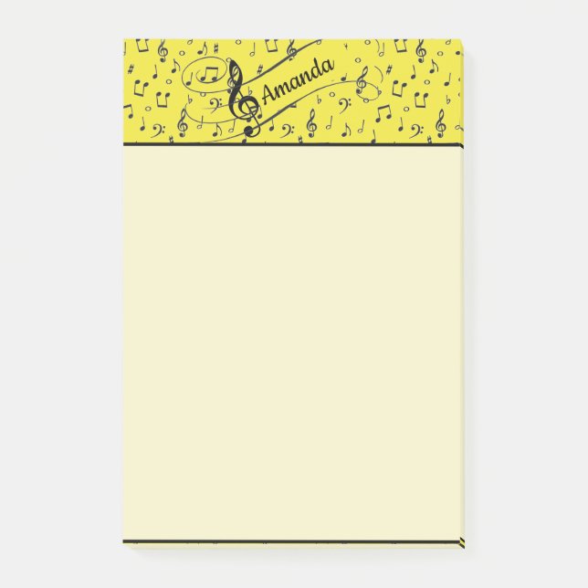 Music Notes personalised (Front)