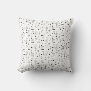 Music Notes Pillow