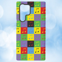 Music Notes Pop Art Pattern Colourful