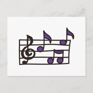 Music Notes Postcard