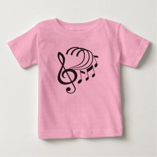 Music Notes Ruffle Tutu Baby T-Shirt