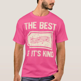 Music Notes Saying Vintage Best Musician T-Shirt