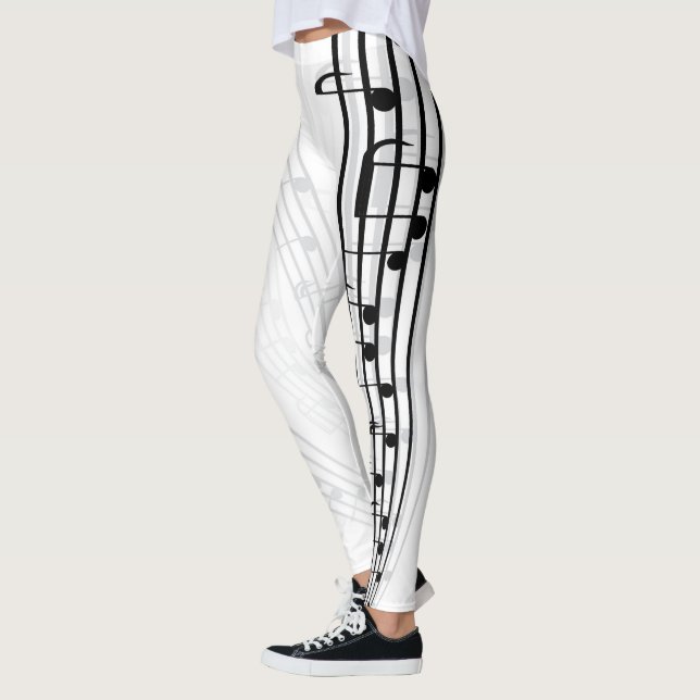 Music Notes Sheet Leggings (Left)