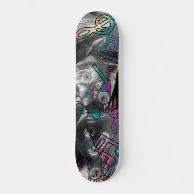 Music Notes Skateboard (Front)
