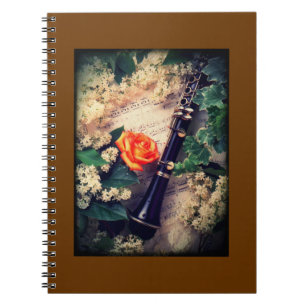 Music Notes Spiral Notebook