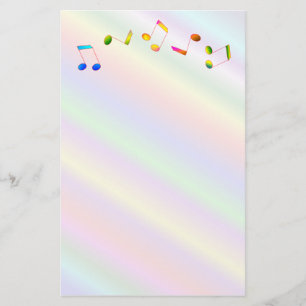 Music Notes Stationery