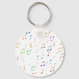 Music Notes & Symbols Key Ring