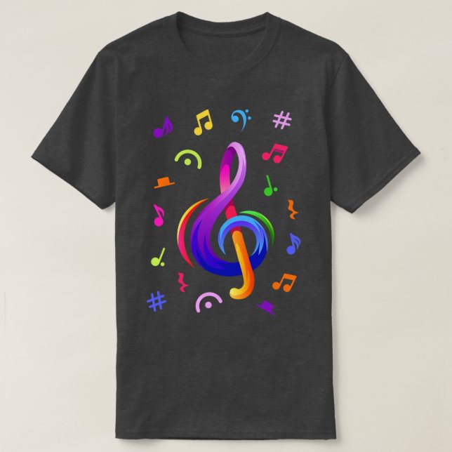 Music Notes T-Shirt (Design Front)