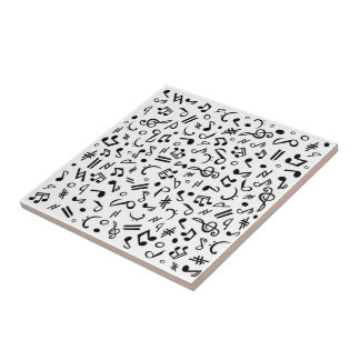 music notes tile