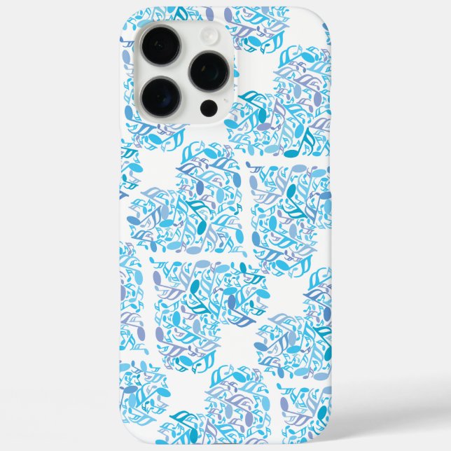 Music Notes Vertical Stripes Case-Mate iPhone Case (Back)