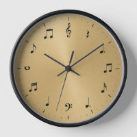 Music Notes Wall Clock – For Music Lovers
