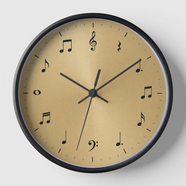 Music Notes Wall Clock – For Music Lovers (Front)
