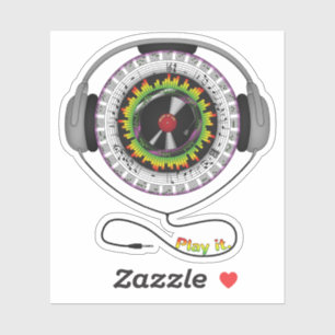 Music of Life Contour Sticker