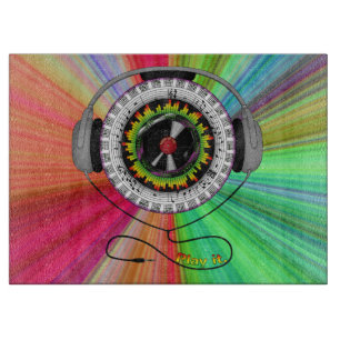 Music of Life Glass Cutting Board