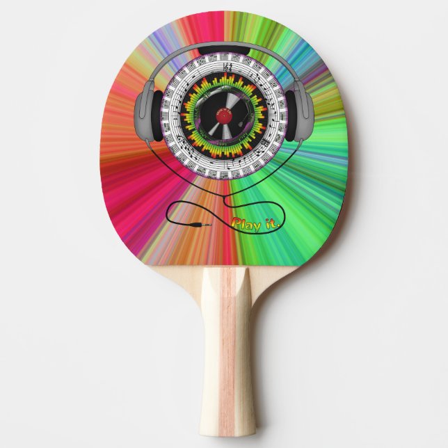Music of Life Ping Pong Paddle (Front)
