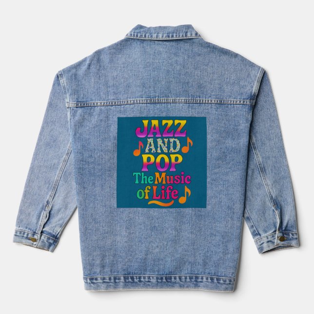 music of lifeT-Shirt Denim Jacket (Back)
