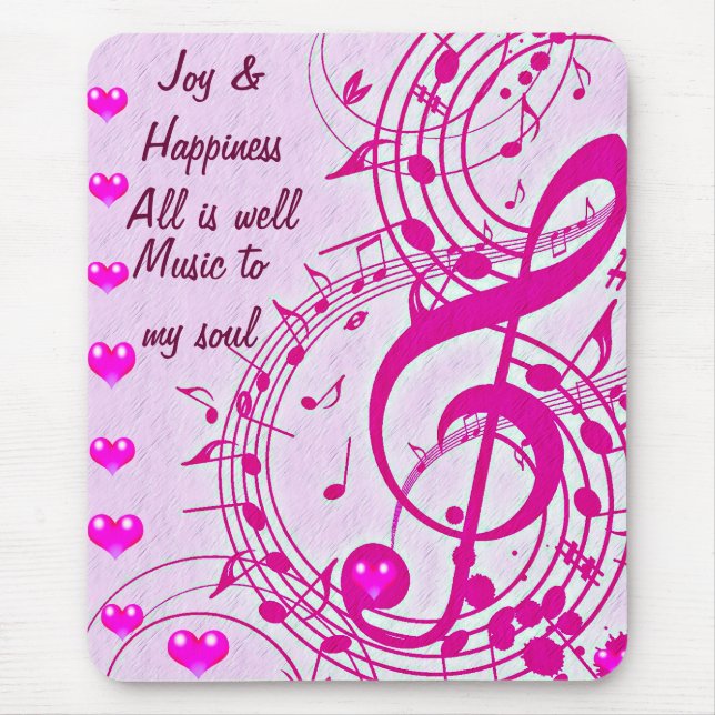 Music of love_ mouse pad (Front)