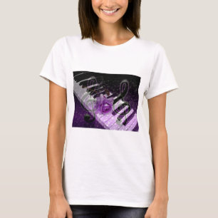 Music Of Love,Purle_ T-Shirt