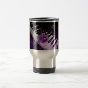 Music Of Love,Purle_ Travel Mug