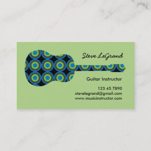 Music or Guitar Instructor Business Card