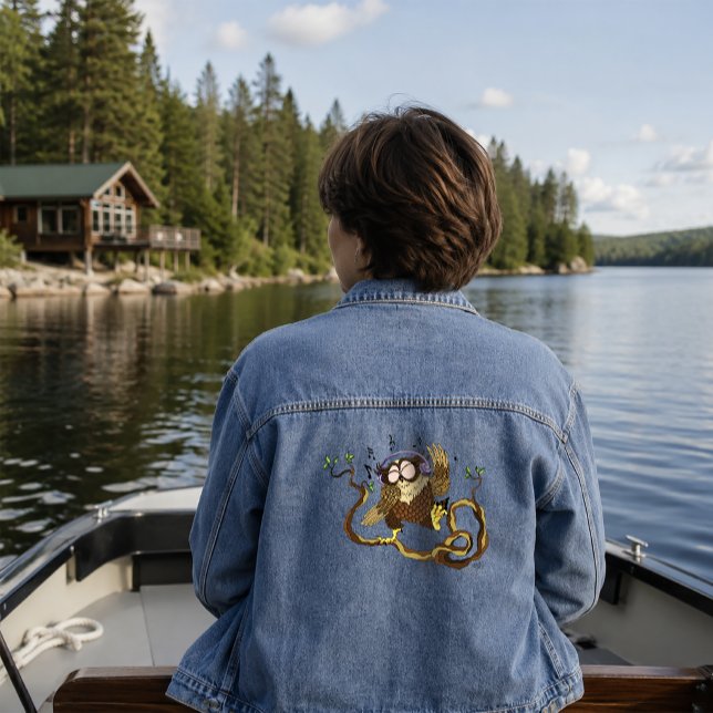 Music Owl Denim Jacket (Creator Uploaded)
