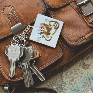 Music Owl Key Ring