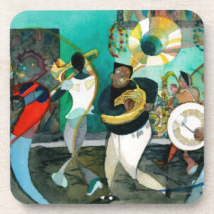 Music Painting "New Orleans Jazz" Coaster