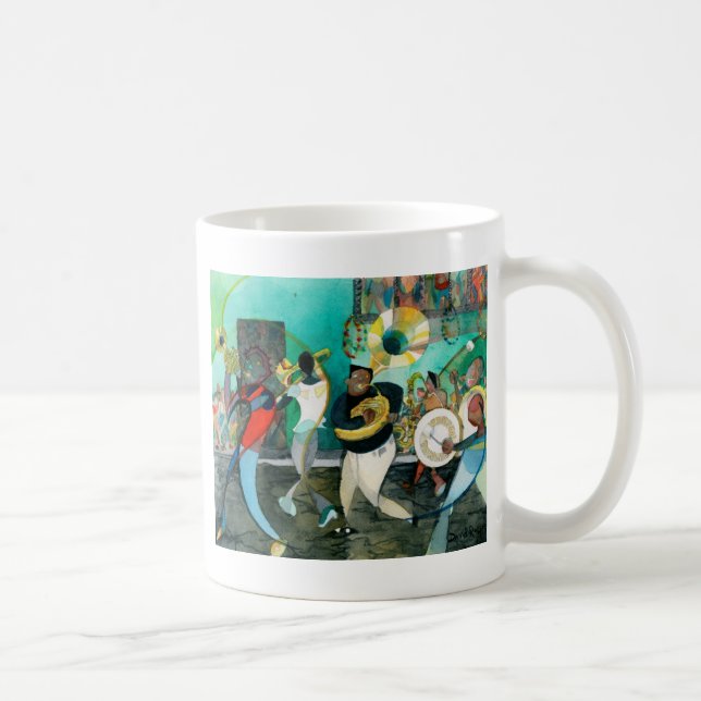 Music Painting "New Orleans Jazz" Coffee Mug (Right)