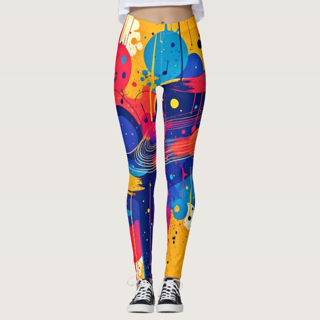 Music Paints Emotion Leggings (Front)