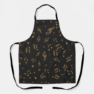 Music pattern apron