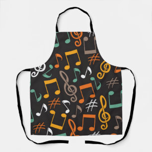 Music pattern apron