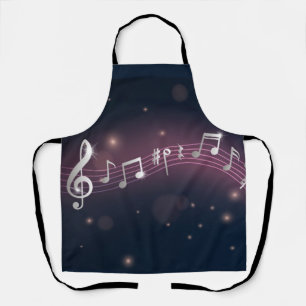 Music pattern apron