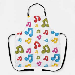 Music pattern apron