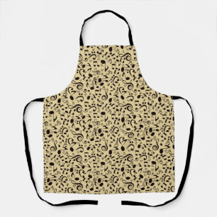 Music pattern apron