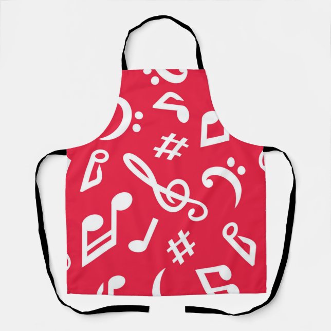Music pattern apron (Front)