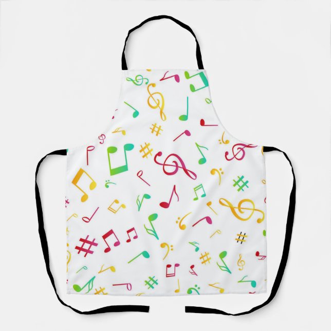 Music pattern apron (Front)