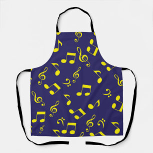 Music pattern apron