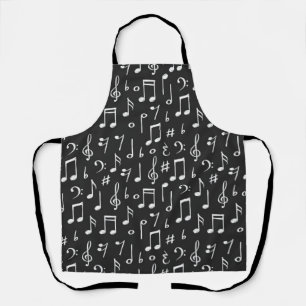 Music pattern apron