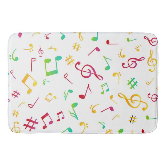 Music pattern bath mat (Front)