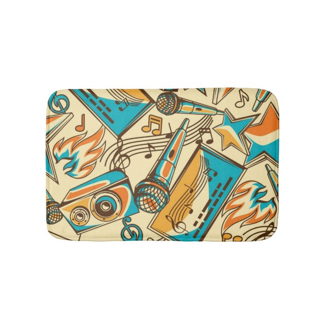 Music pattern bath mat (Front)