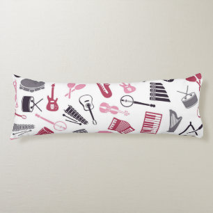 Music pattern body cushion