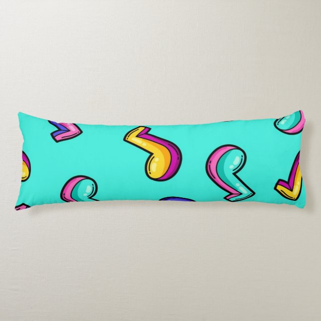 Music pattern body cushion (Front)