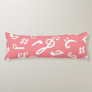 Music pattern body cushion