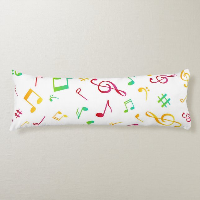 Music pattern body cushion (Front)