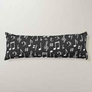 Music pattern body cushion