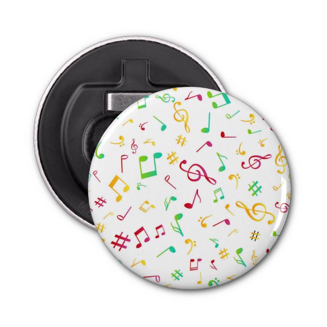 Music pattern bottle opener (Front)